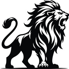 Lion Silhouette Vector Art & Illustration
