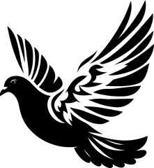 Pigeon Silhouette vector Art & illustration