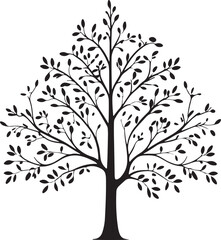 Tree silhouette vector collection