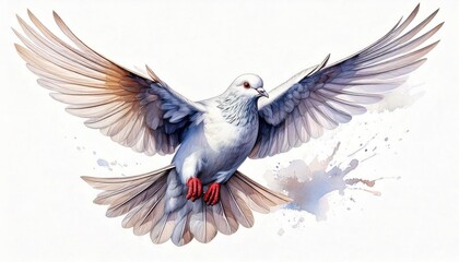 Obraz premium A graceful bird in flight, showcasing its magnificent wings and vibrant feathers.