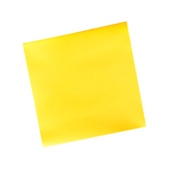 sticky note isolated on transparent background