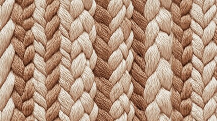 A natural jute rope texture with interwoven warm brown and beige strands