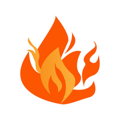 Flame fire icon design