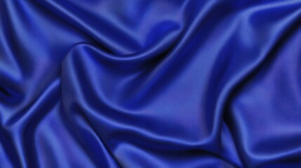 Obraz premium A smooth blue satin texture with soft reflections and luxurious sheen