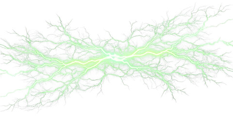 green electric lightning png