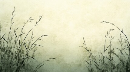 Fototapeta premium A soft meadow-inspired gradient blending warm sage green and muted olive