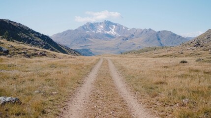 Mountain road, scenic landscape, travel adventure