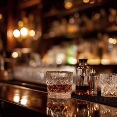 Obraz premium glass of whiskey