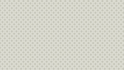 A seamless geometric pattern featuring intricate interconnected shapes in a neutral grayish green color scheme. The design has a delicate, decorative structure with a vintage yet modern aesthetic