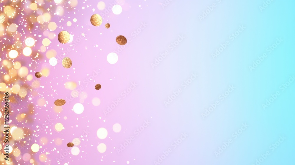 Poster gradient pastel backgrounds confetti copy space gentle pastel tones blending in a gradient with spar