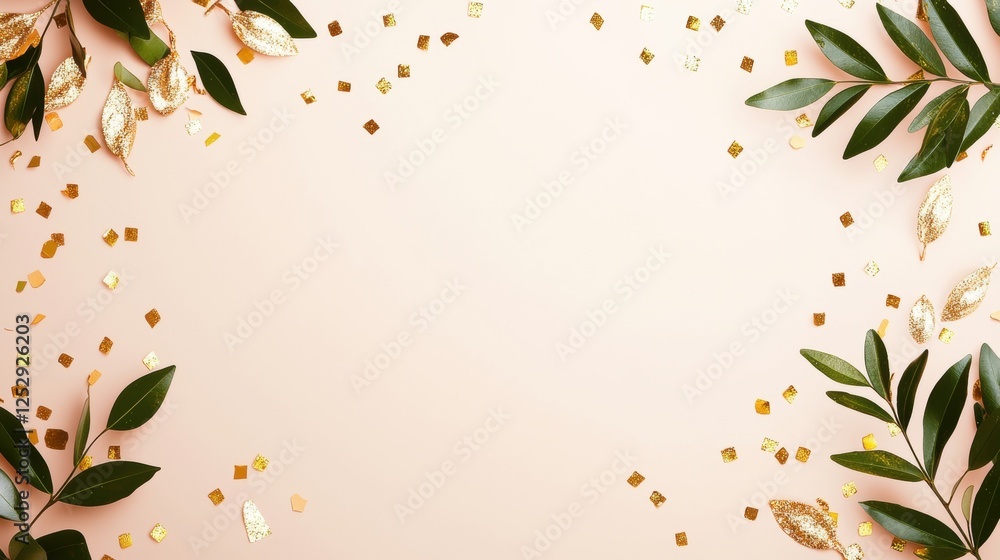 Poster gradient gold backgrounds confetti copy space luxurious gold gradient background with shimmering con