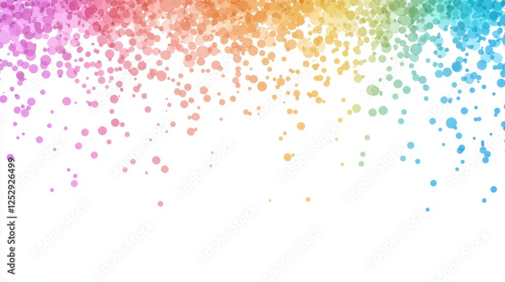 Poster gradient rainbow backgrounds confetti copy space smooth rainbow gradient blended with shiny confetti