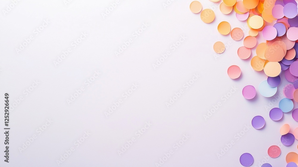 Poster gradient rainbow backgrounds confetti copy space bright rainbow gradient with a scattering of confet