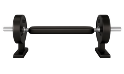 A black leather chair in the gym