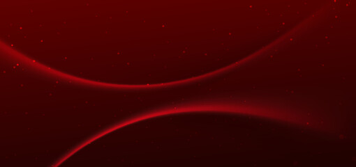 Obraz premium Luxury red background with glowing wave lines elegant. Template award concept.