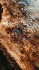 Obraz premium Close-Up of Unique Wooden Surface with Natural Grain and Texture