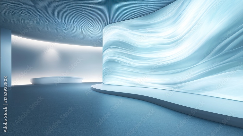 Poster office intelligent solution technology advanced workspace tools with interactive displays, highlight