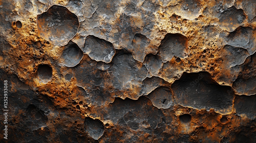 Poster textured surface with unique patterns and earthy color variations
