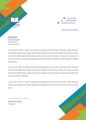 Professional Orange and Blue Corporate Letterhead Template Modern Business Letterhead Design