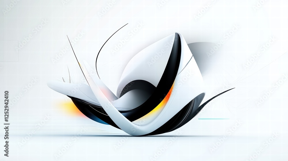 Aufkleber a clean white and gray abstract background with subtle geometric patterns, suitable for business and