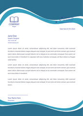 Professional Orange and Blue Corporate Letterhead Template Modern Business Letterhead Design