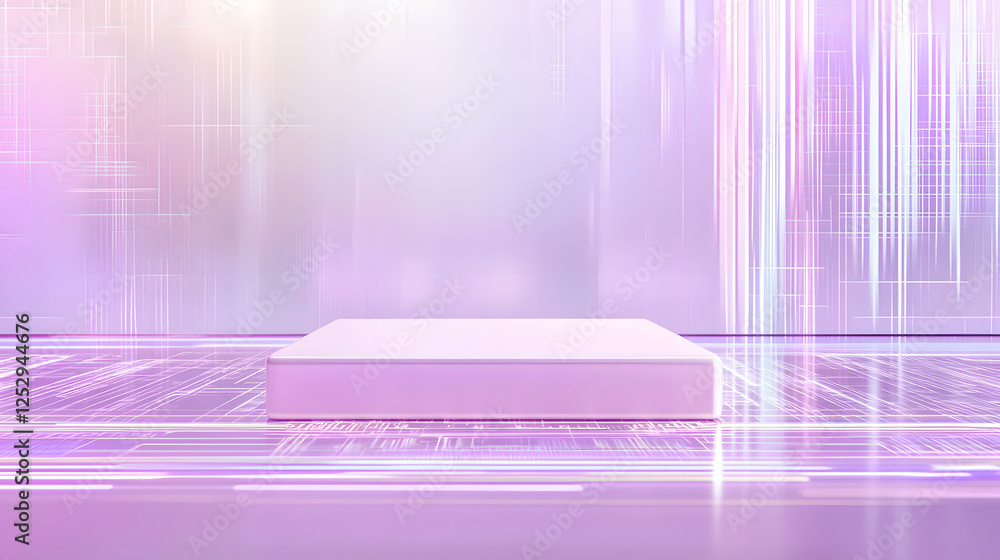 Aufkleber dynamic digital platform showcase futuristic space graphic design high-tech environment aesthetic vi