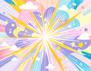 このデジタルグラフィックリソースは、高解像度の抽象的なイラストであり、光の爆発、鮮やかな色彩、ダイナミックな要素が特徴です。デザインはエネルギー、陶酔、魔法の感覚を呼び起こし、モダングラフィックデザイン、魅力的な背景、クリエイティブなブランディング、インパクトのある視覚的な用途に最適です。







