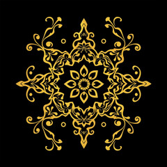 Oriental pattern. Oil painting. Pattern for printing on wall decorations, covers, leaflets, business cards