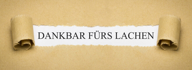 Dankbar fürs Lachen