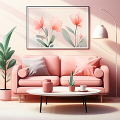 Vector Illustration of a Cozy Woman’s Room Interior in Flat Style