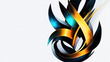 A luxury brand logo with a golden monogram design, featuring intricate line art and a sophisticated emblem.