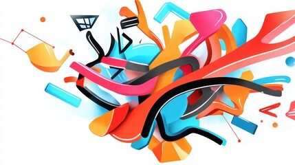 A mind map concept with interconnected ideas, showcasing brainstorming techniques for creative problem-solving.