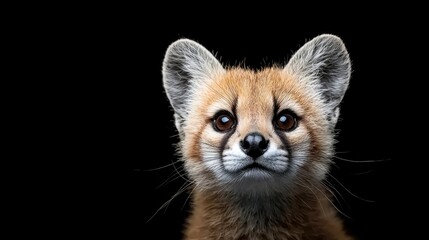 Obraz premium Close-up portrait of a young caracal