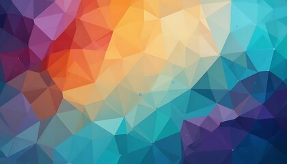 Obraz premium Abstract Polygonal Background with Vibrant Color Gradient and Modern Geometric Design
