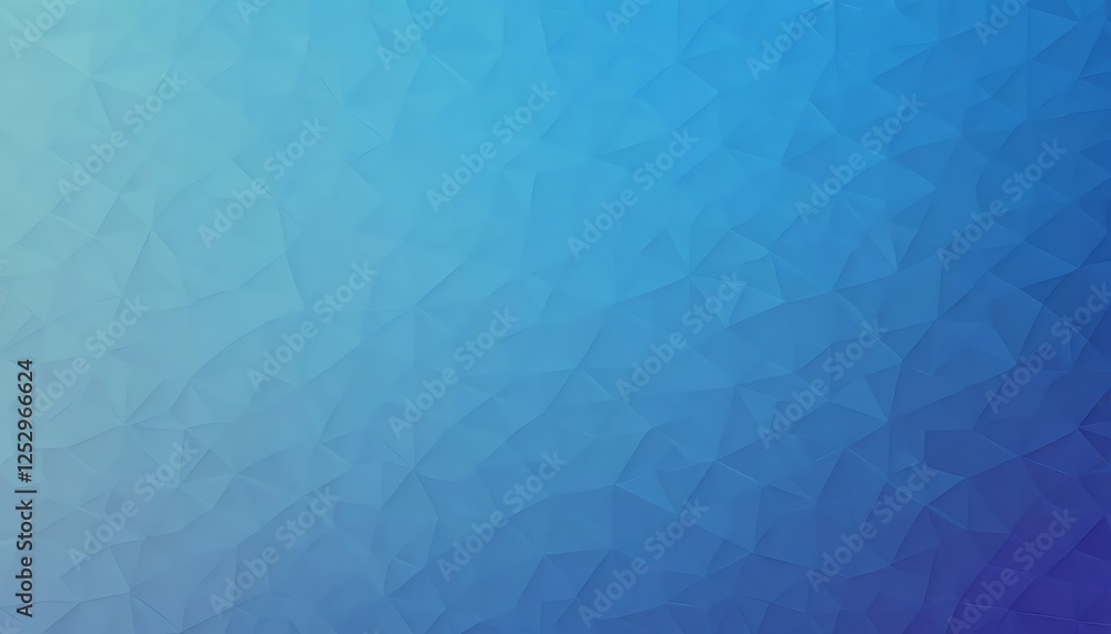 Poster geometric low poly background with blue gradient shading and triangle pattern