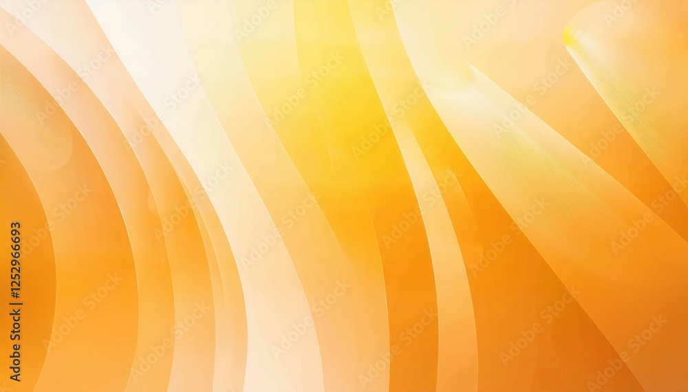 Poster abstract orange gradient background with curved wave like patterns, modern minimalistic design for web and graphic use

