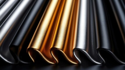 Metallic fabric textures for design projects.