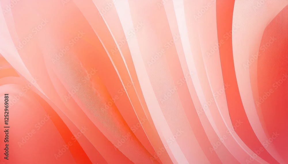 Poster soft peach gradient abstract waves for modern background web design, product packaging, or elegant d
