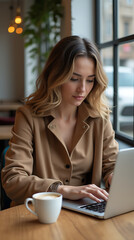 Confident Businesswoman in Modern Cityscape