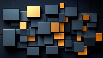 Sophisticated Abstract Composition Gradient Transitioning from Dark Grey to Warm Gold