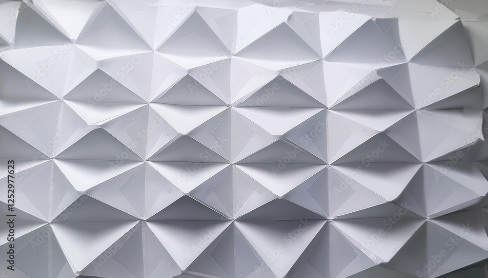 Leinwandbilder geometric 3d folded wall texture with abstract polygonal patterns for modern interior or digital bac