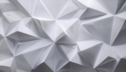 Obraz premium geometric 3d folded wall texture with abstract polygonal patterns for modern interior or digital background design