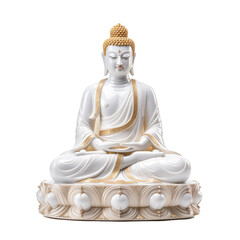 white buddha statue