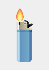 vector illustration of a lighter