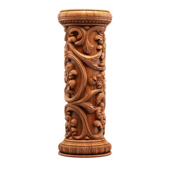 carved wooden pillar