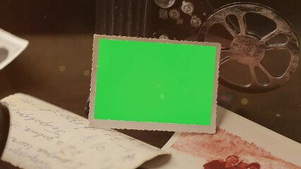 Clean green screen slide, perfect for professional and personal photography projects.