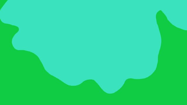 A glowing, fluid motion animated cartoon transition effect in blue tones against a green screen, perfect for peaceful and creative video animated cartoon transitions.