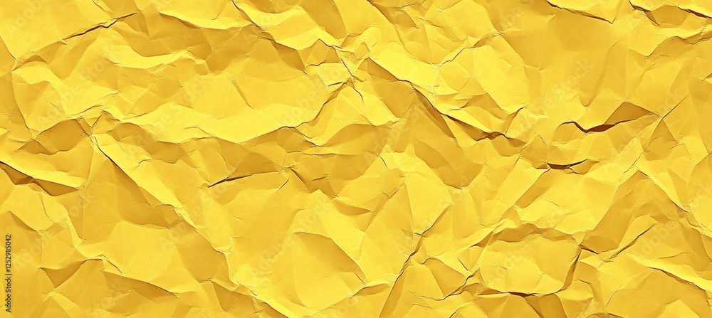Poster Vibrant Golden Crinkled Paper Texture A Captivating and Textured Backdrop for Design Projects
