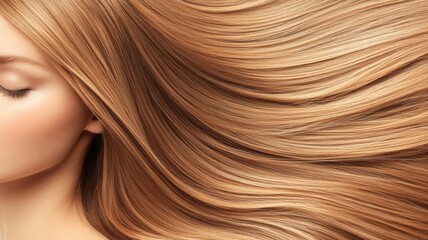 Fototapeta premium Captivating hair flow beauty studio close-up photography modern atmosphere artistic perspective elegance concept