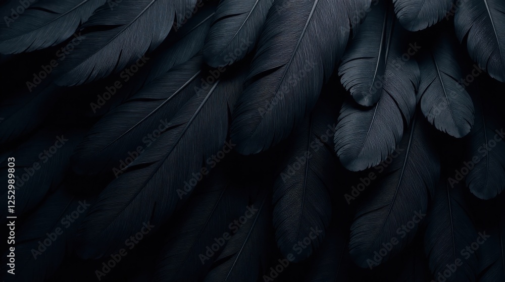 Poster dark and mysterious avian plume arrangement a textured background image